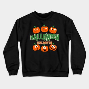 Halloween Helmets Bike Crewneck Sweatshirt